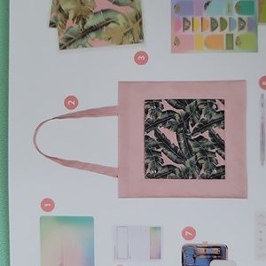 💜 Erin Condren Palm Fronds Reusable Shopping Bag